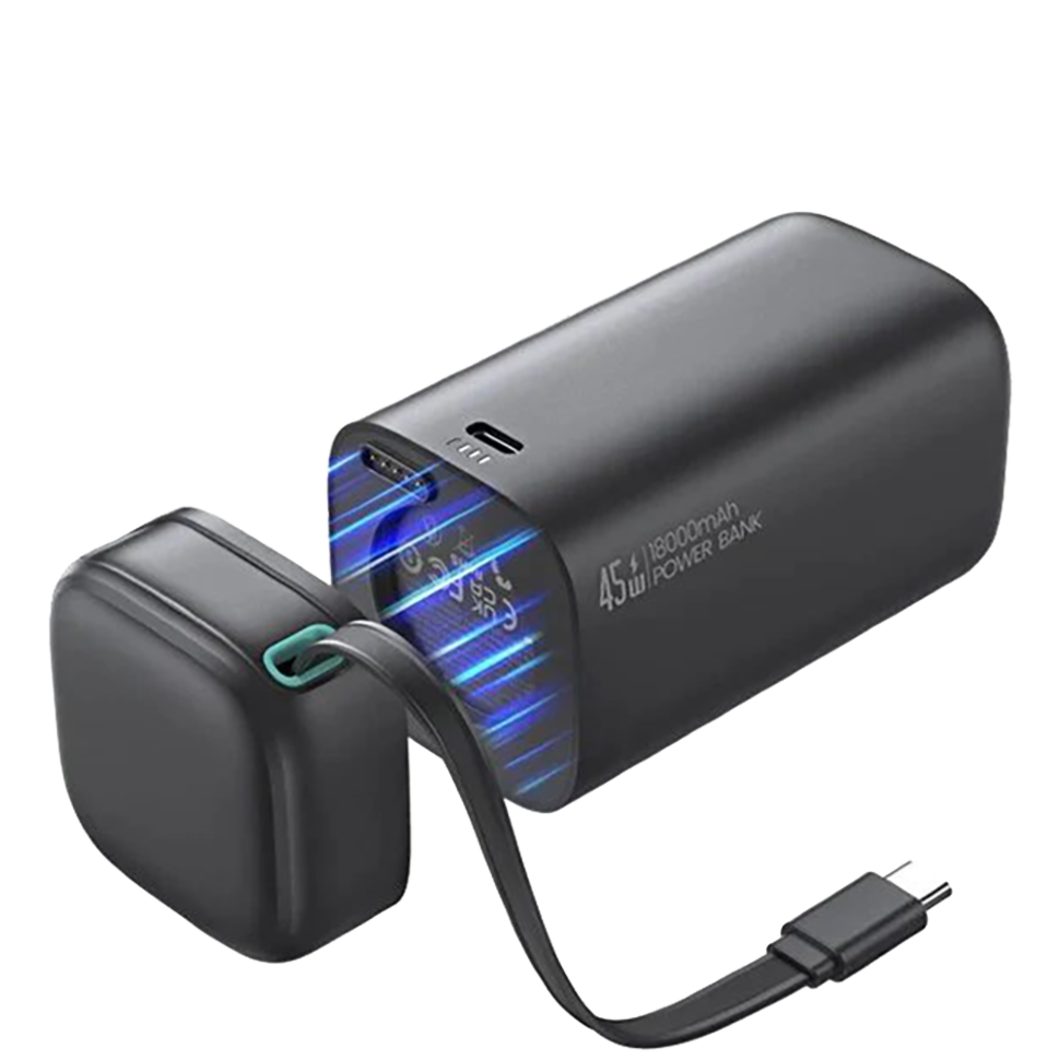 Внешний аккумулятор Usams US-CD216 PD45W 18000mAh Чёрный Внешний аккумулятор Usams US-CD216 PD45W 18000mAh Чёрный