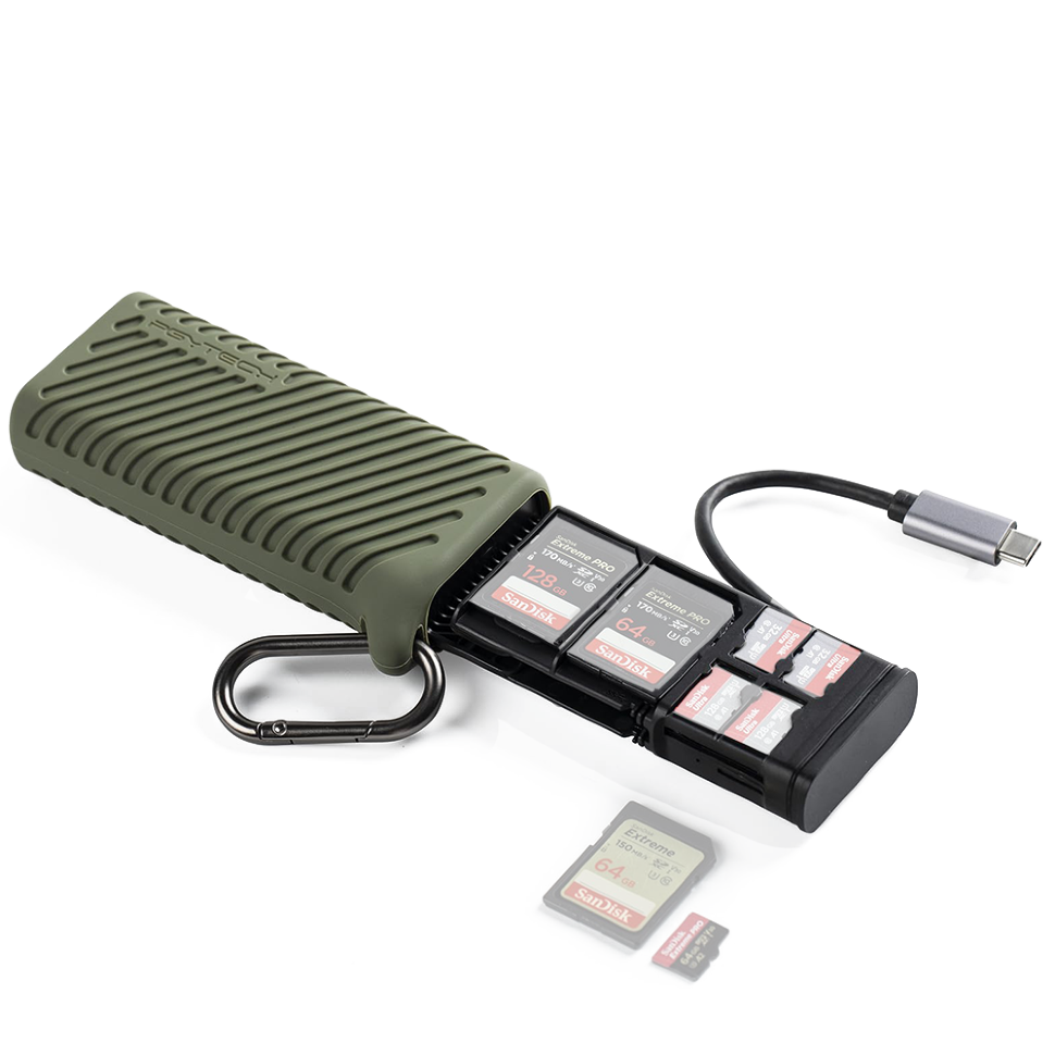 Кейс - картридер PGYTECH CreateMate Зелёный