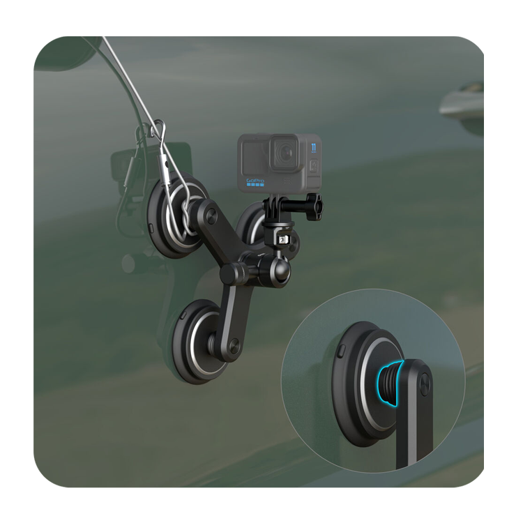 Шаровая голова с магнитной присоской SmallRig 4468 Triple Suction Cup для экшн-камеры Шаровая голова с магнитной присоской SmallRig 4468 Triple Suction Cup для экшн-камеры