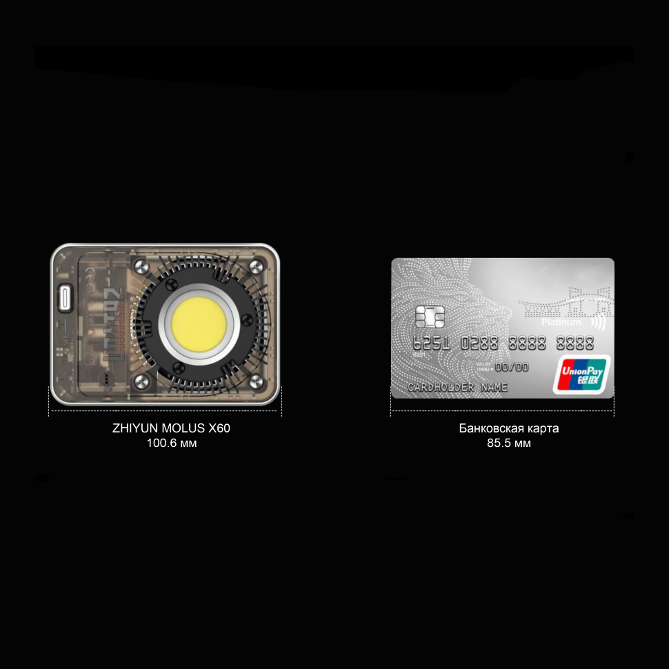 Осветитель Zhiyun MOLUS X60 Combo Осветитель Zhiyun MOLUS X60 Combo