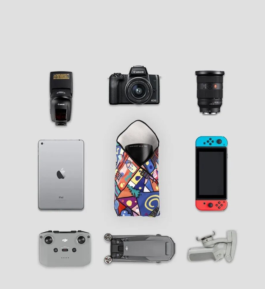 Салфетка - чехол PGYTECH Protective Wrap (Geek) M Салфетка - чехол PGYTECH Protective Wrap (Geek) M