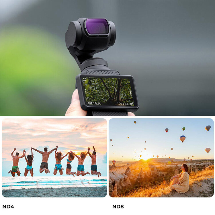 Комплект светофильтров K&F Concept CPL + ND для DJI Osmo Pocket 3 (3шт) Комплект светофильтров K&F Concept CPL + ND для DJI Osmo Pocket 3 (3шт)