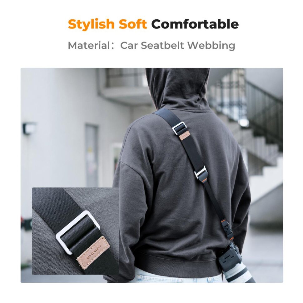 Шейный ремень K&F Concept Camera strap KF13.132 Чёрный Шейный ремень K&F Concept Camera strap KF13.132 Чёрный