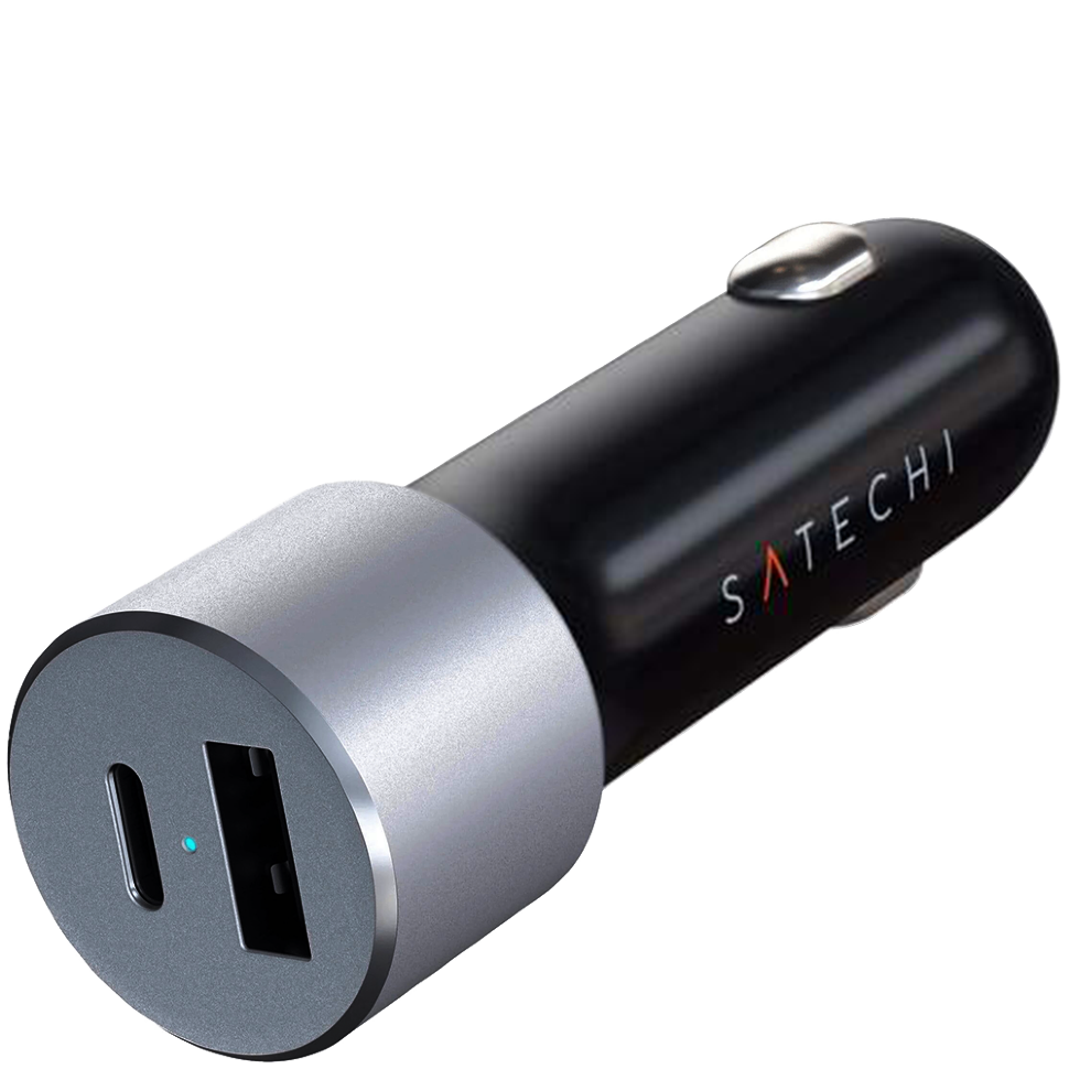 Автомобильное зарядное устройство Satechi 72W Type-C PD Серый Автомобильное зарядное устройство Satechi 72W Type-C PD Серый