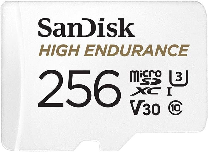 Карта памяти SanDisk High Endurance 256Gb microSDXC UHS-I V30 (U3) + SD adapter Карта памяти SanDisk High Endurance 256Gb microSDXC UHS-I V30 (U3) + SD adapter