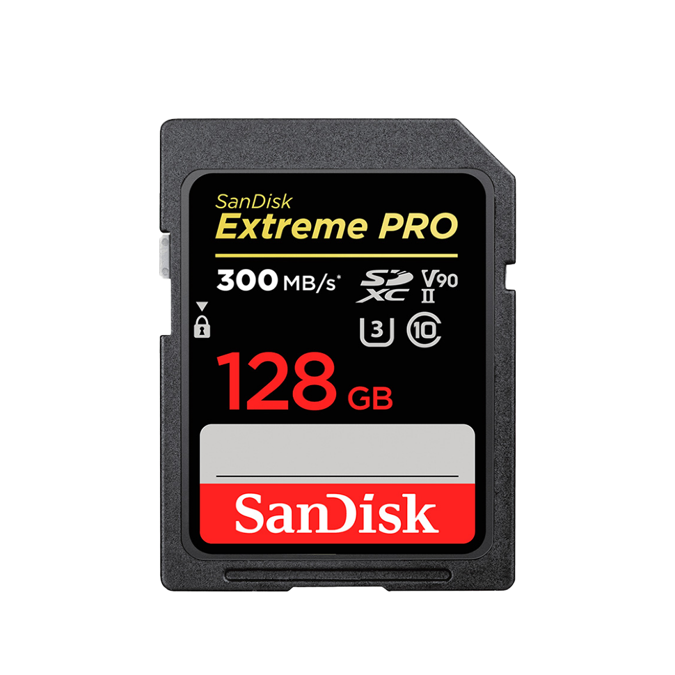 Карта памяти SanDisk Extreme PRO 128Gb SDXC UHS-II U3 V90 Class 10