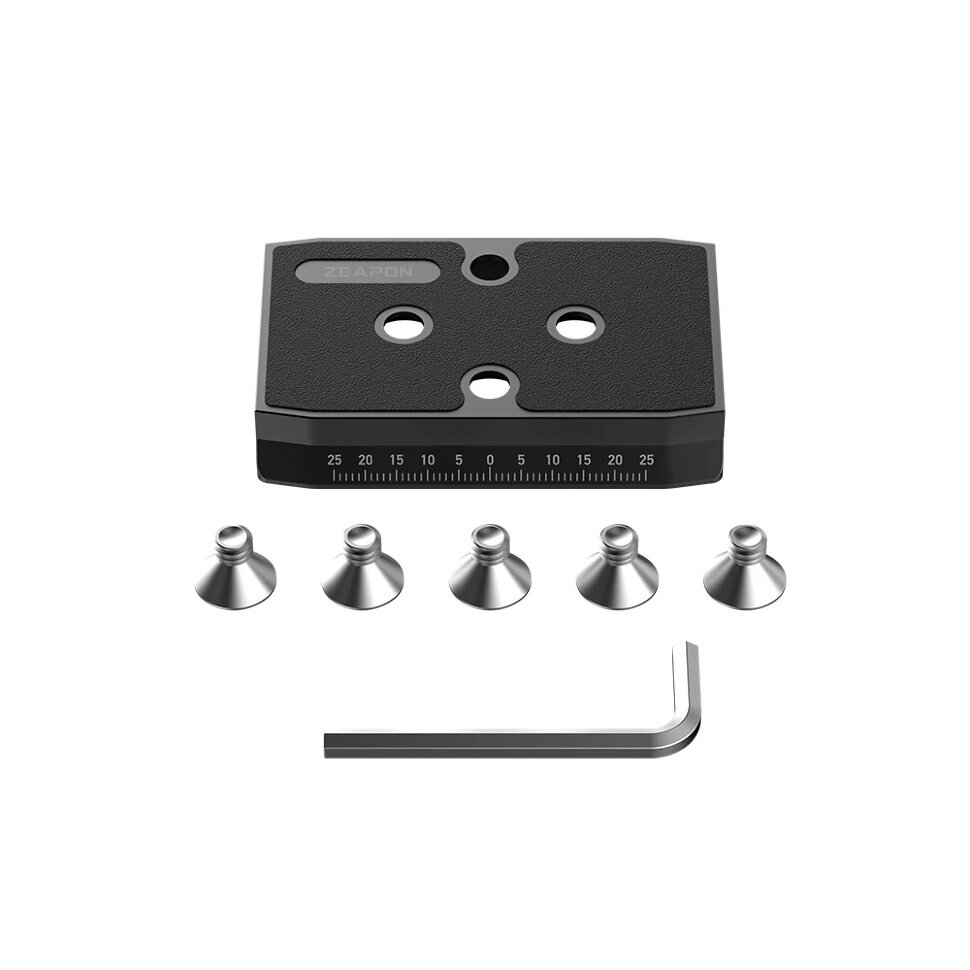 Быстросъёмная площадка ZEAPON Slider Manfrotto Standard для слайдера Быстросъёмная площадка ZEAPON Slider Manfrotto Standard для слайдера