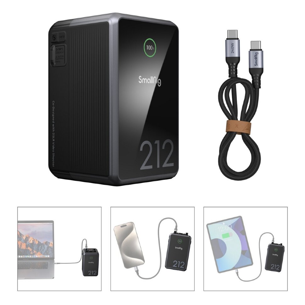 Аккумулятор SmallRig  x Caleb Pike VB212 mini V-Mount Аккумулятор SmallRig  x Caleb Pike VB212 mini V-Mount