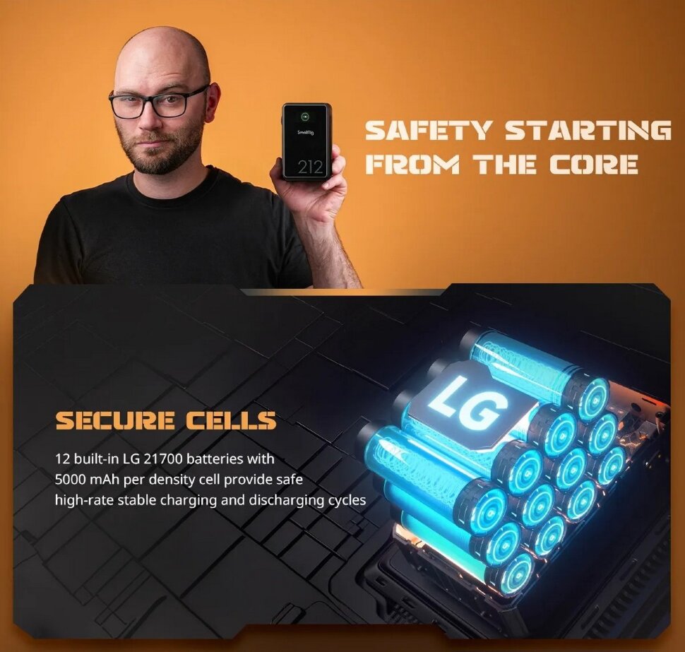 Аккумулятор SmallRig  x Caleb Pike VB212 mini V-Mount Аккумулятор SmallRig  x Caleb Pike VB212 mini V-Mount