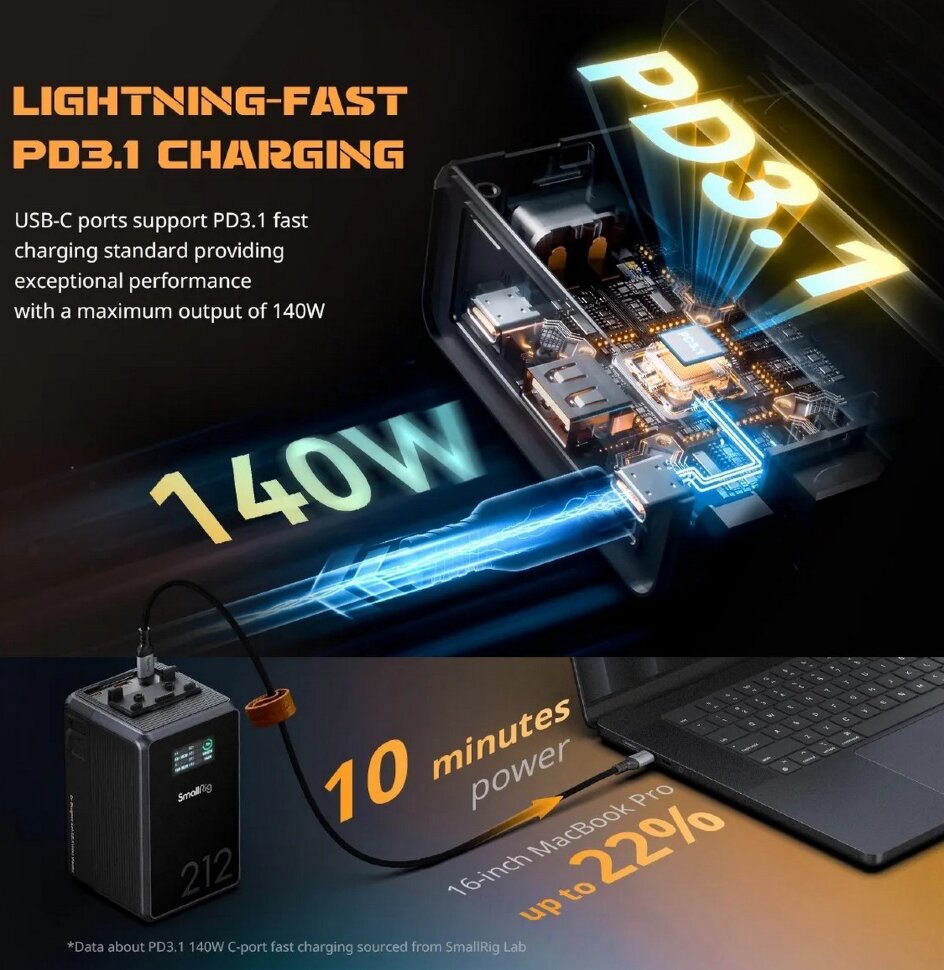 Аккумулятор SmallRig  x Caleb Pike VB212 mini V-Mount Аккумулятор SmallRig  x Caleb Pike VB212 mini V-Mount