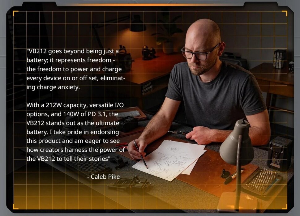 Аккумулятор SmallRig  x Caleb Pike VB212 mini V-Mount Аккумулятор SmallRig  x Caleb Pike VB212 mini V-Mount