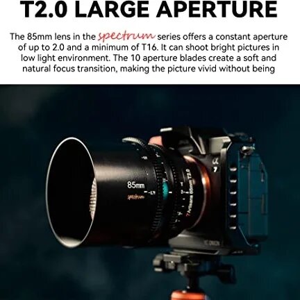 Объектив 7Artisans Spectrum 85mm T2.0 E-Mount Объектив 7Artisans Spectrum 85mm T2.0 E-Mount
