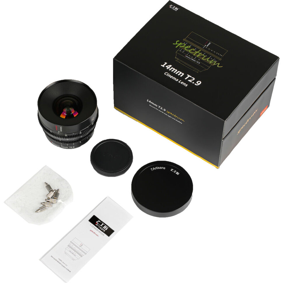 Объектив 7Artisans Spectrum 14mm T2.9 E-Mount Объектив 7Artisans Spectrum 14mm T2.9 E-Mount