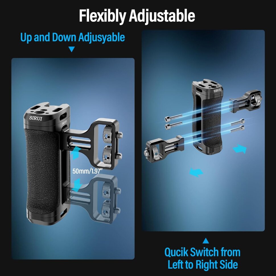 Рукоятка Sirui Side Handle ARRI Mount + Double 1/4" Рукоятка Sirui Side Handle ARRI Mount + Double 1/4"