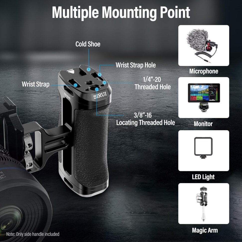 Рукоятка Sirui Side Handle ARRI Mount + Double 1/4" Рукоятка Sirui Side Handle ARRI Mount + Double 1/4"