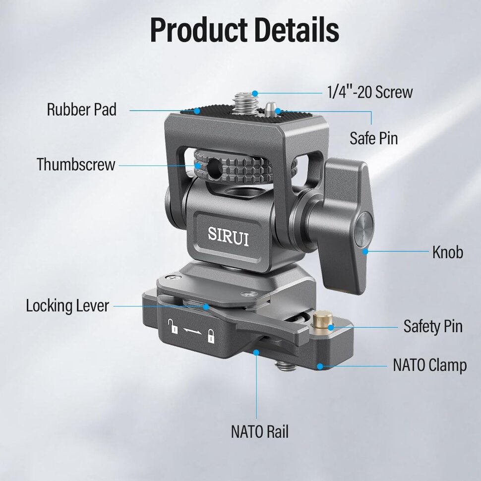Крепление Sirui Monitor Mount NATO Крепление Sirui Monitor Mount NATO