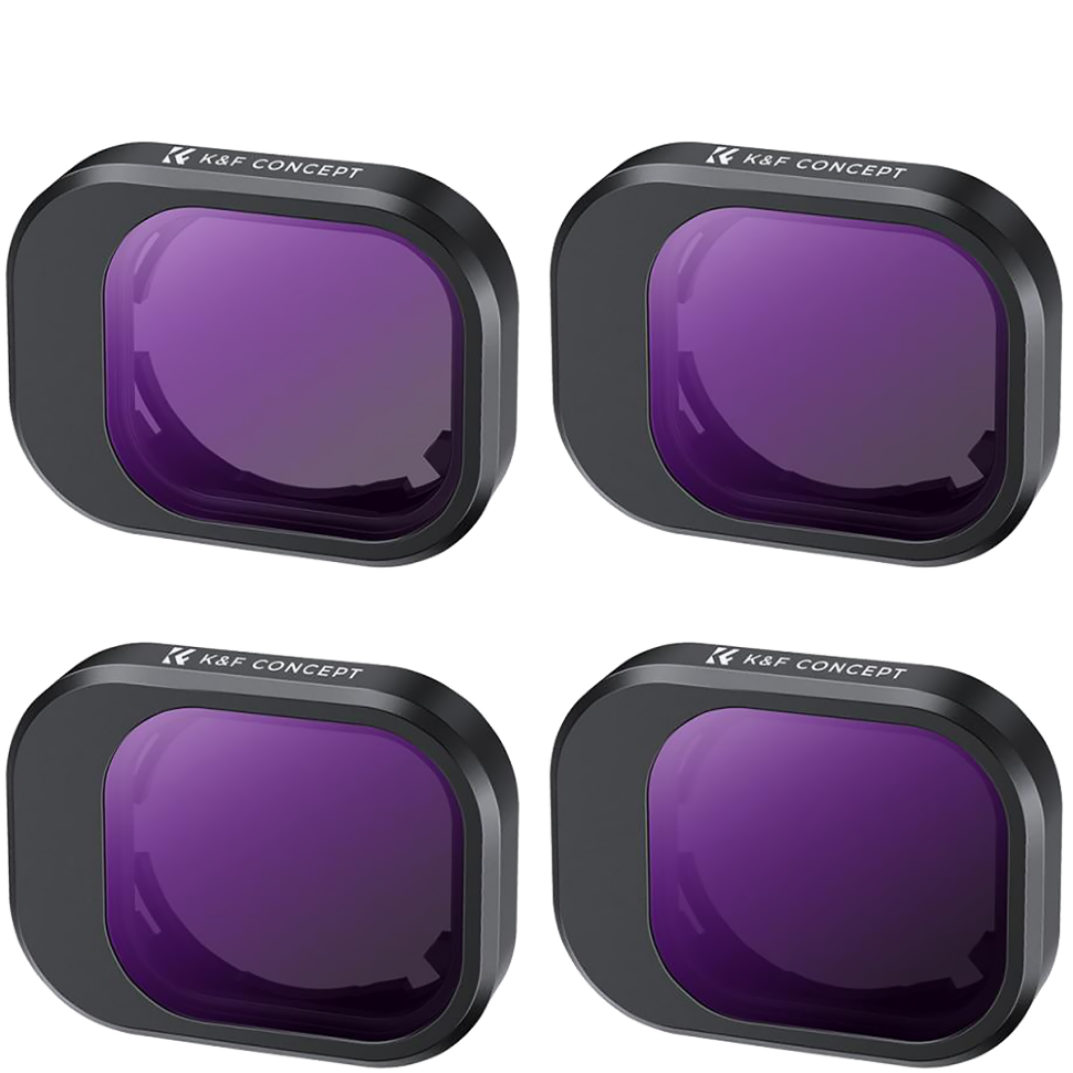 Комплект светофильтров K&F Concept Nano-X ND для DJI Mini 4 Pro (4шт)