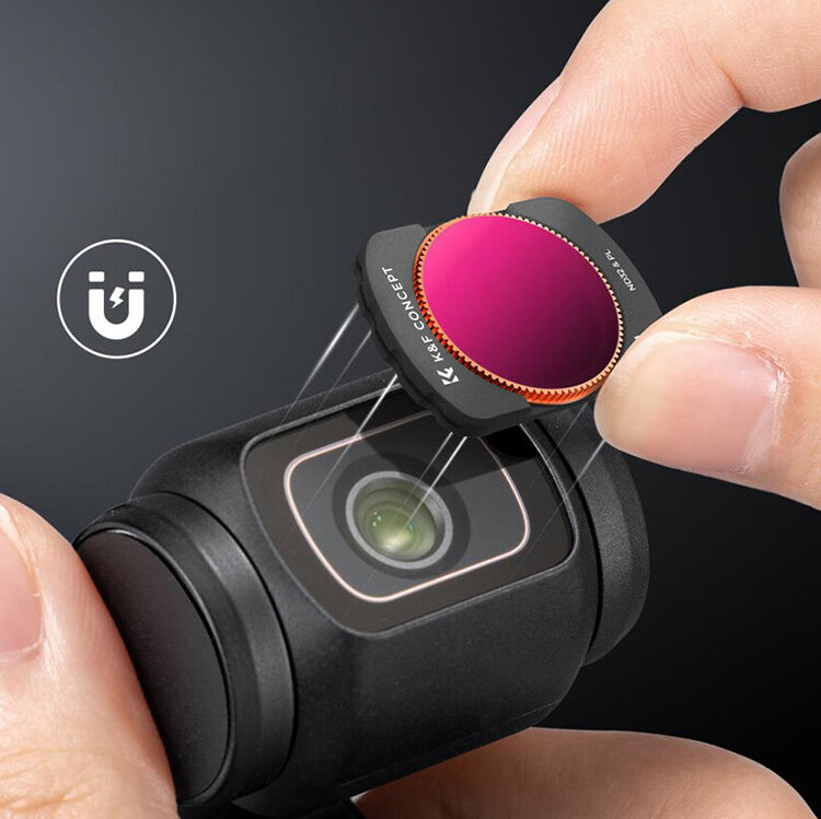 Комплект светофильтров K&F Concept ND/PL для DJI Osmo Pocket 3 (4шт) Комплект светофильтров K&F Concept ND/PL для DJI Osmo Pocket 3 (4шт)