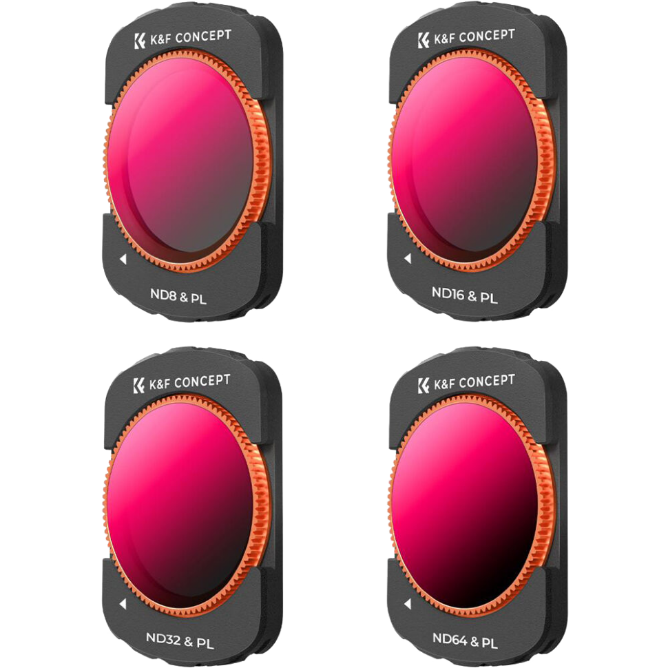 Комплект светофильтров K&F Concept ND/PL для DJI Osmo Pocket 3 (4шт) Комплект светофильтров K&F Concept ND/PL для DJI Osmo Pocket 3 (4шт)