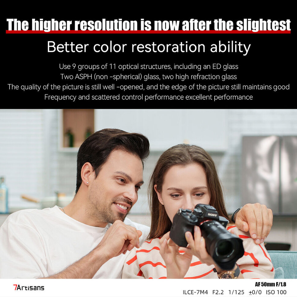 Объектив 7Artisans 50mm F1.8 AF Z-Mount Объектив 7Artisans 50mm F1.8 AF Z-Mount