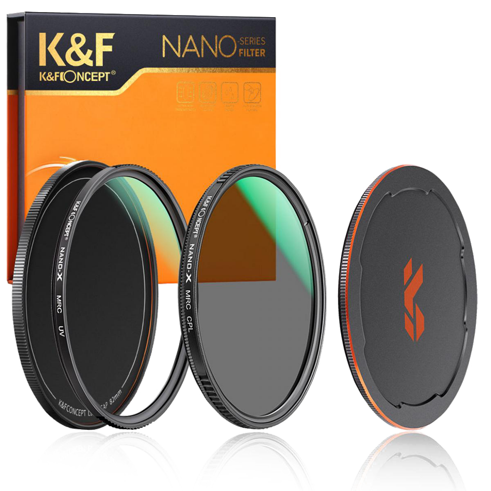 Комплект светофильтров K&F Concept Nano-X MCUV+CPL 52мм