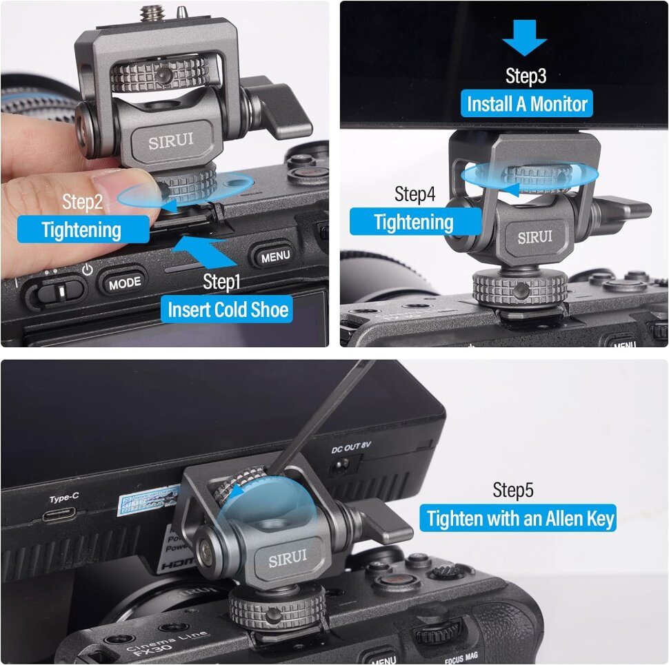 Крепление Sirui Monitor Mount Cold Shoe Крепление Sirui Monitor Mount Cold Shoe