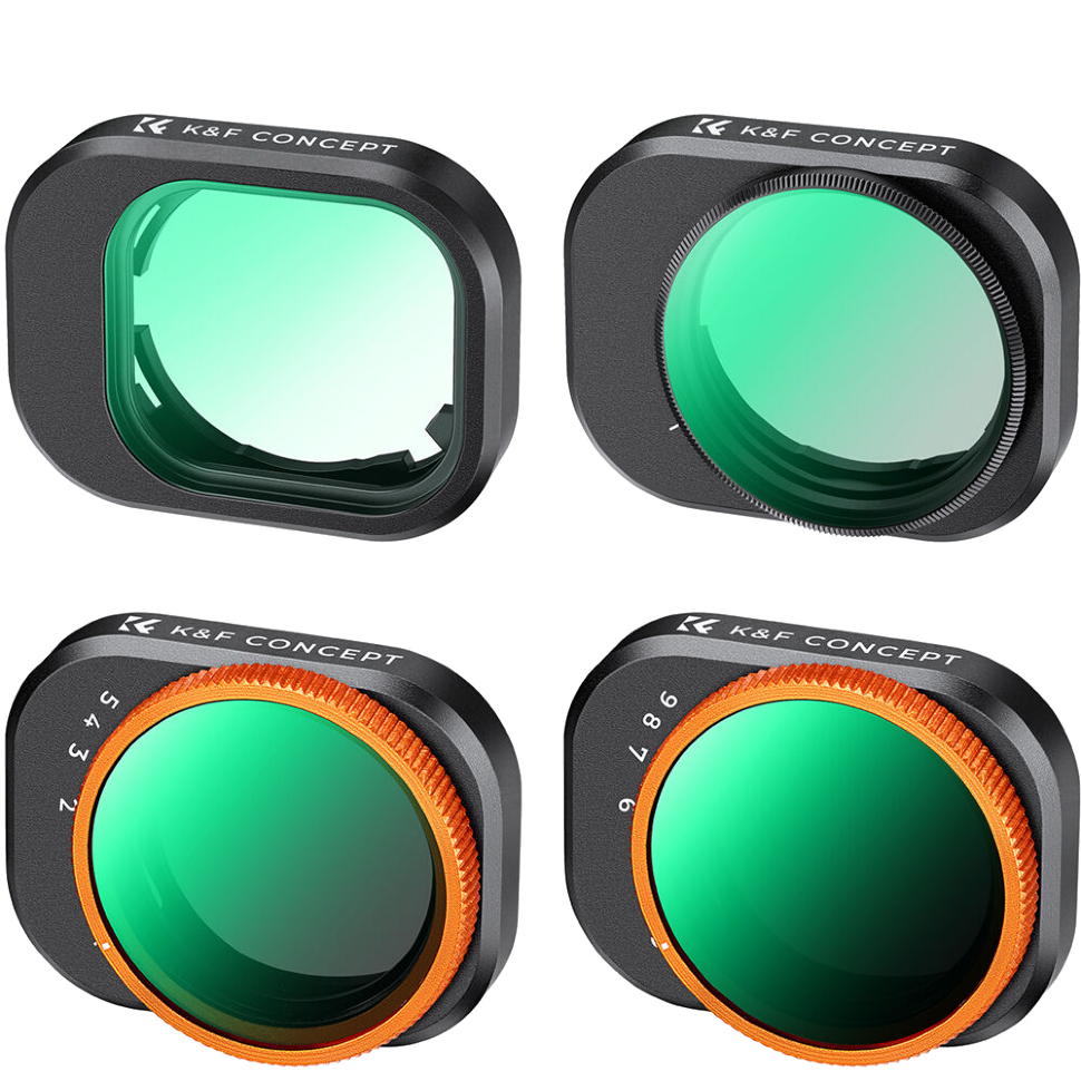Комплект светофильтров K&F Concept Nano-X VND + UV +CPL для DJI Mini 4 Pro (4шт)