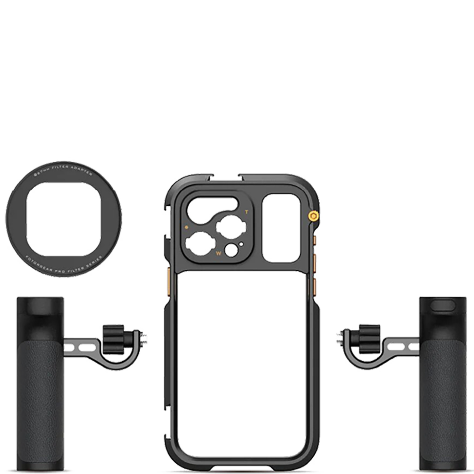 Клетка Fotorgear Pro II Bundle для iPhone 15 Pro Max Клетка Fotorgear Pro II Bundle для iPhone 15 Pro Max