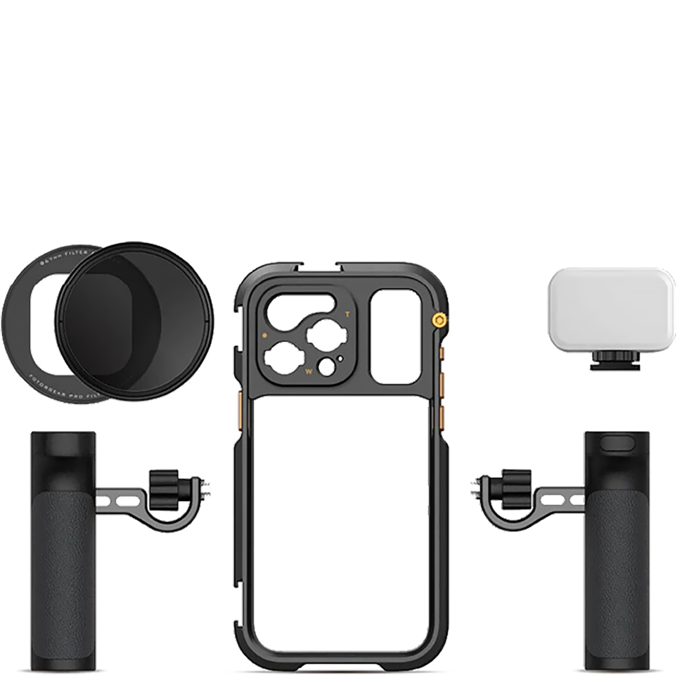 Клетка Fotorgear Pro II Video Bundle для iPhone 15 Pro Max Клетка Fotorgear Pro II Video Bundle для iPhone 15 Pro Max