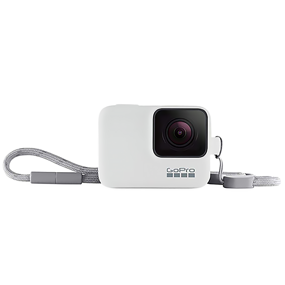 Силиконовый чехол с ремешком GoPro Sleeve + Lanyard Neon для HERO5/6/7 Белый Силиконовый чехол с ремешком GoPro Sleeve + Lanyard Neon для HERO5/6/7 Белый