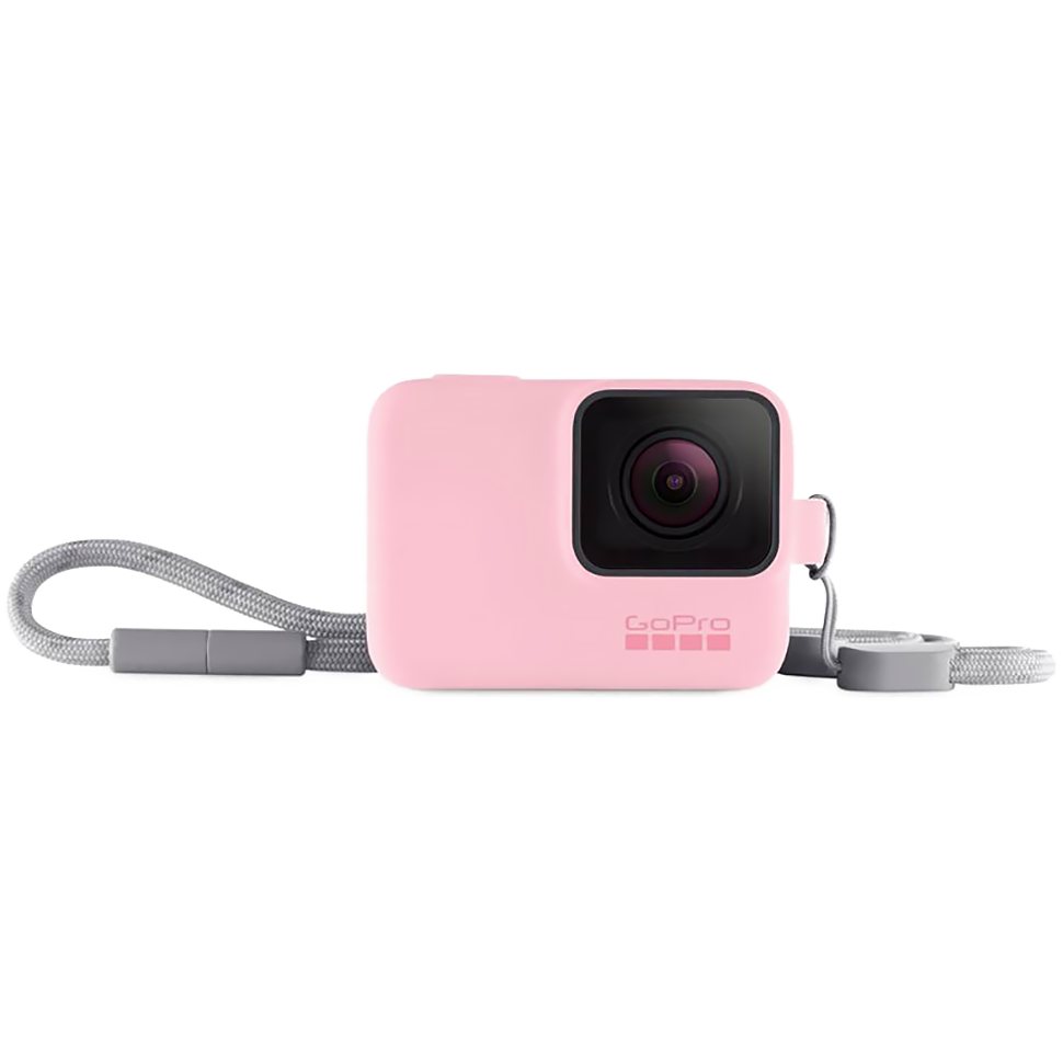 Силиконовый чехол с ремешком GoPro Sleeve + Lanyard Neon для HERO5/6/7 Розовый Силиконовый чехол с ремешком GoPro Sleeve + Lanyard Neon для HERO5/6/7 Розовый