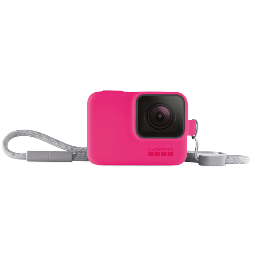 Силиконовый чехол с ремешком GoPro Sleeve + Lanyard Neon для HERO5/6/7 Неоновый розовый Силиконовый чехол с ремешком GoPro Sleeve + Lanyard Neon для HERO5/6/7 Неоновый розовый