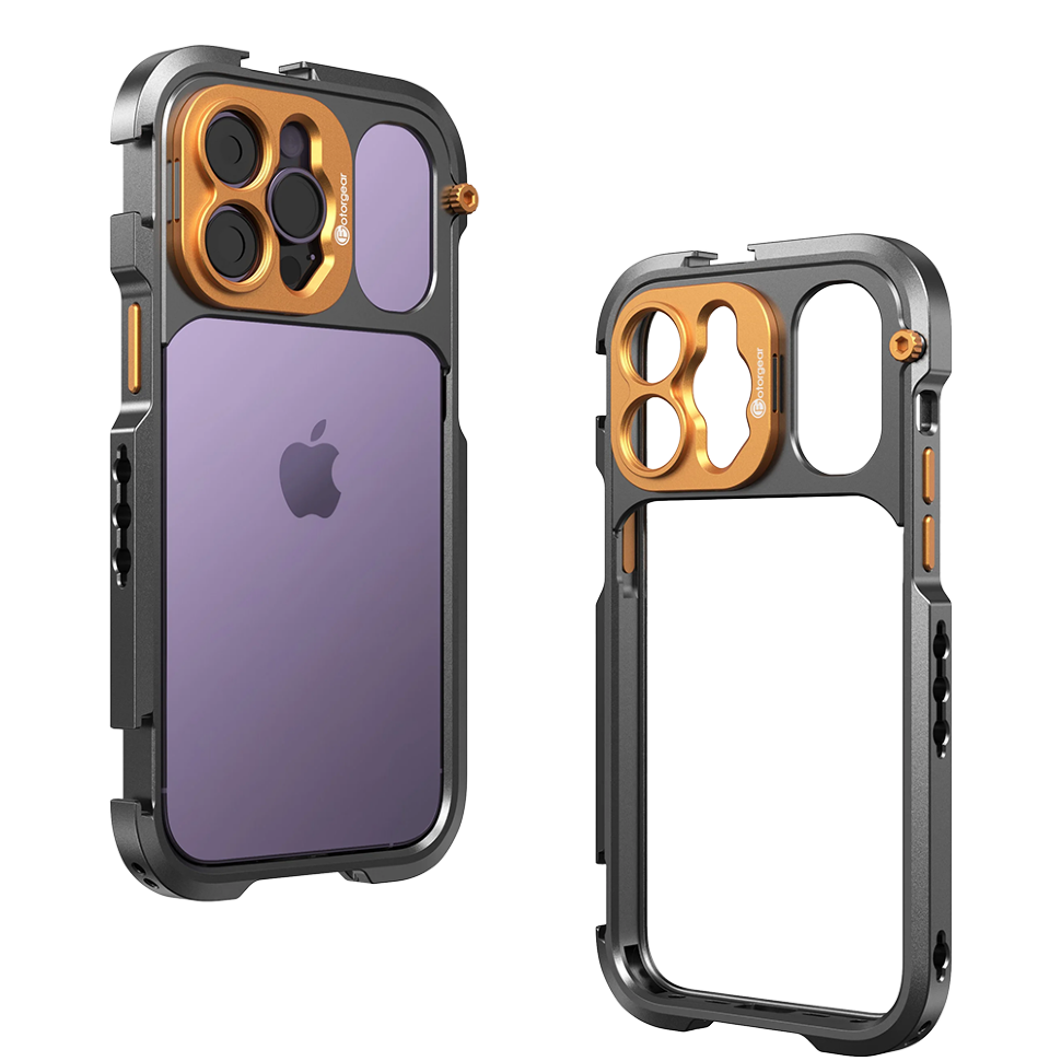 Клетка Fotorgear Pro II 17мм для iPhone 14 Pro Max Оранжевая Клетка Fotorgear Pro II 17мм для iPhone 14 Pro Max Оранжевая