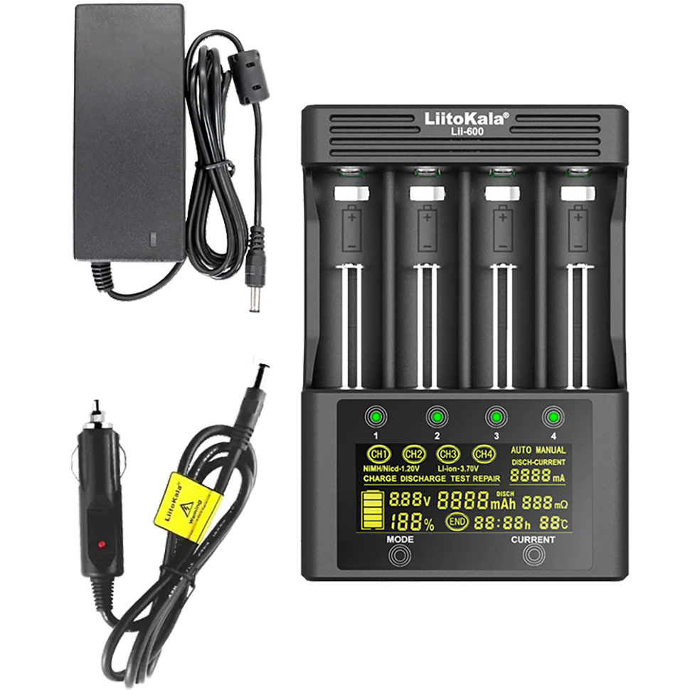 Зарядное устройство LiitoKala Lii-600 car Зарядное устройство LiitoKala Lii-600 car