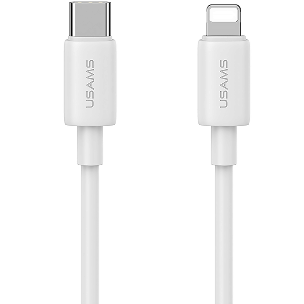 Кабель USAMS SJ712 YD Type-C - Lightning 30W Белый Кабель USAMS SJ712 YD Type-C - Lightning 30W Белый