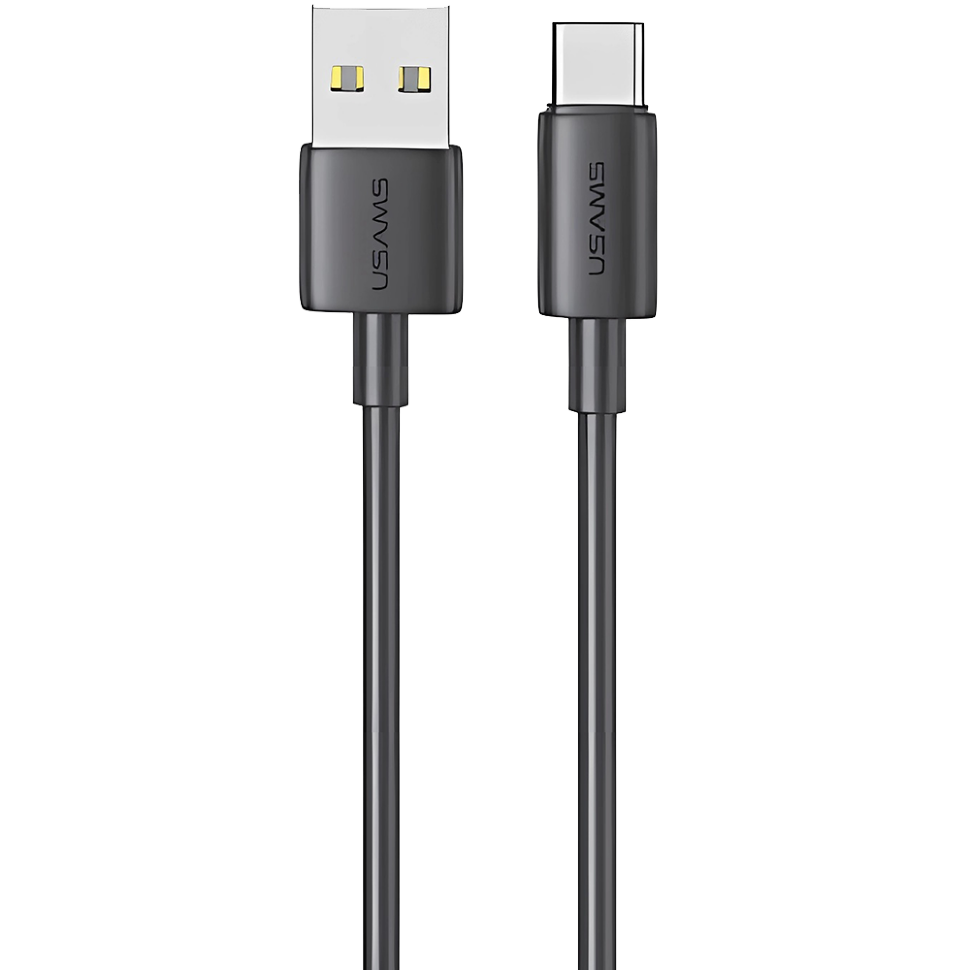 Кабель USAMS SJ708 YD Type-C - USB 3A 1м Чёрный Кабель USAMS SJ708 YD Type-C - USB 3A 1м Чёрный