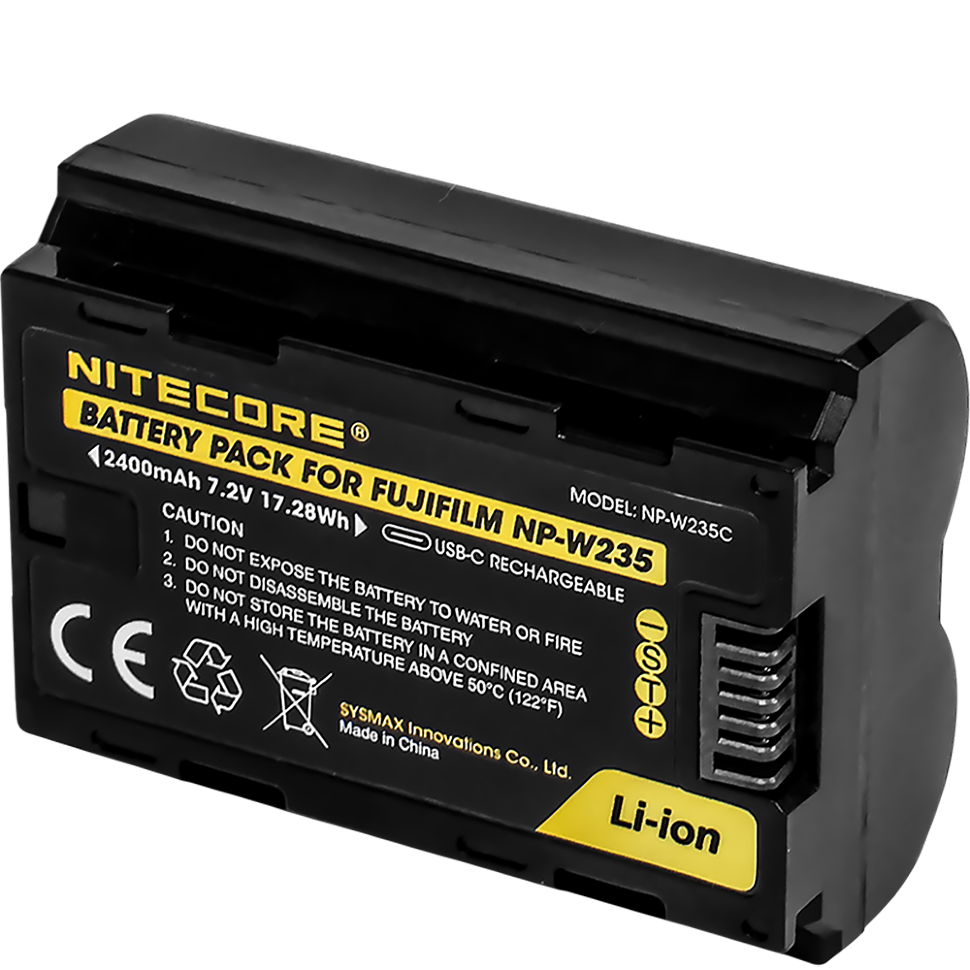 Аккумулятор Nitecore NP-W235C Type-C 17.28Wh Аккумулятор Nitecore NP-W235C Type-C 17.28Wh
