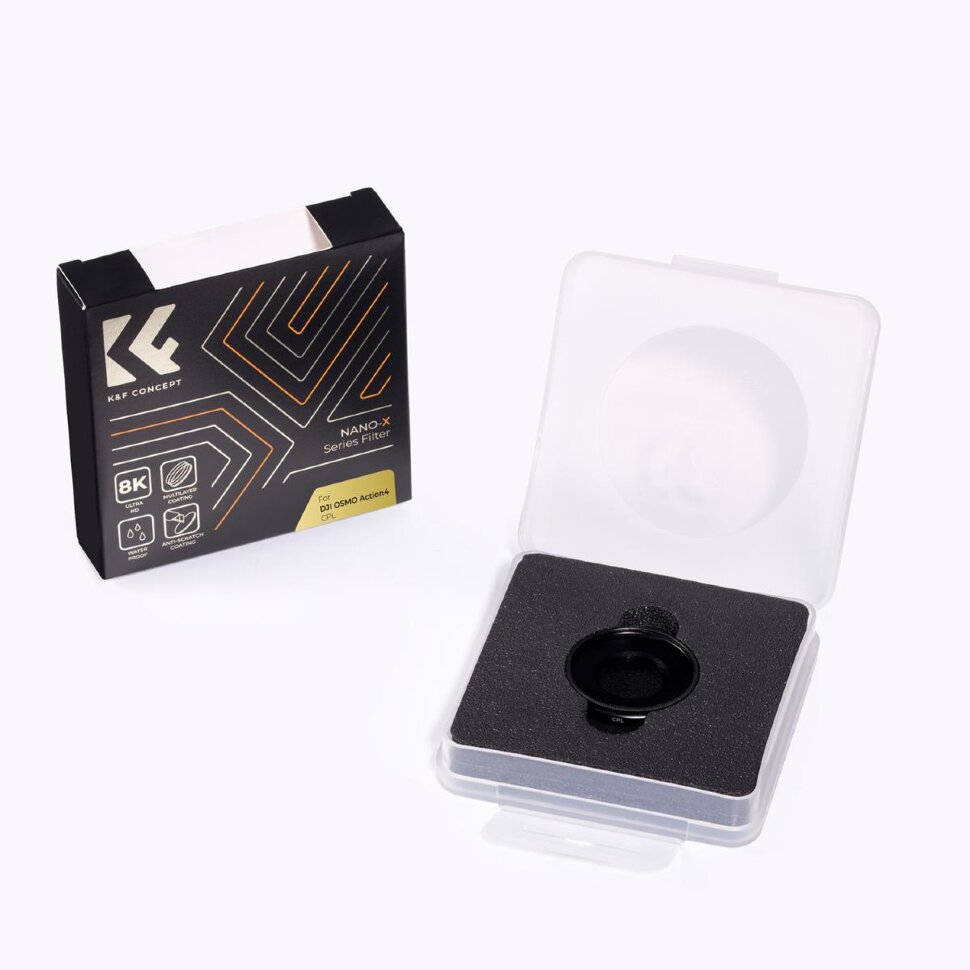 Светофильтр K&F Concept Nano-X CPL для DJI Osmo Action 4 Светофильтр K&F Concept Nano-X CPL для DJI Osmo Action 4