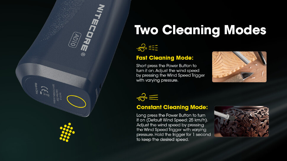 Воздуходувка Nitecore AD10 Electric Air Duster Воздуходувка Nitecore AD10 Electric Air Duster