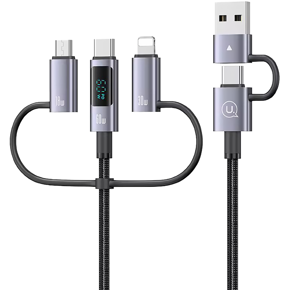 Кабель Usams Sufeng SJ713 6in1 60W 1.2м Кабель Usams Sufeng SJ713 6in1 60W 1.2м