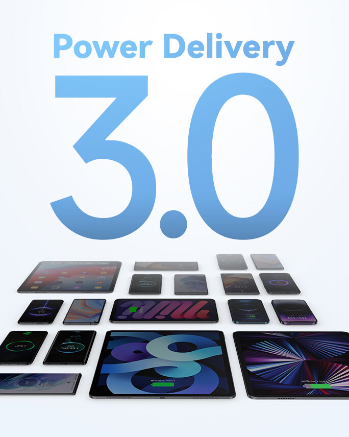 Сетевой адаптер Usams CC254 30W Dual Ports GaN Чёрный Сетевой адаптер Usams CC254 30W Dual Ports GaN Чёрный