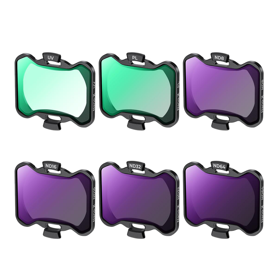 Комплект светофильтров K&F Concept ND + UV + PL для DJI Avata 2 (6шт)