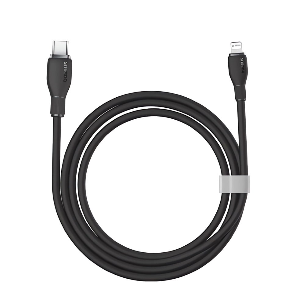 Кабель Baseus Pudding Type-C - Lightning 20W 1.2м Чёрный Кабель Baseus Pudding Type-C - Lightning 20W 1.2м Чёрный