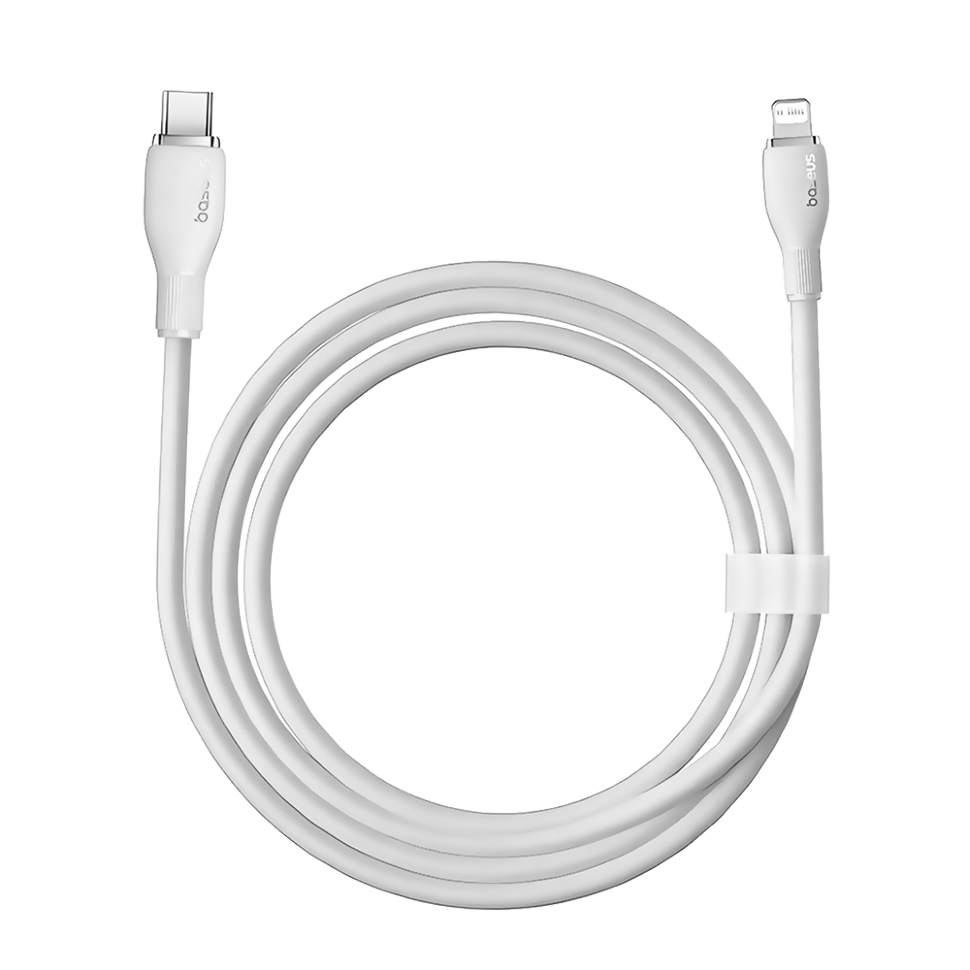 Кабель Baseus Pudding Type-C - Lightning 20W 1.2м Белый Кабель Baseus Pudding Type-C - Lightning 20W 1.2м Белый