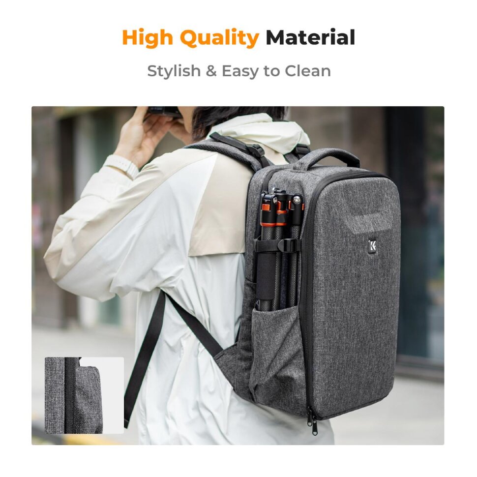 Рюкзак K&F Concept HardShell 22L Серый Рюкзак K&F Concept HardShell 22L Серый