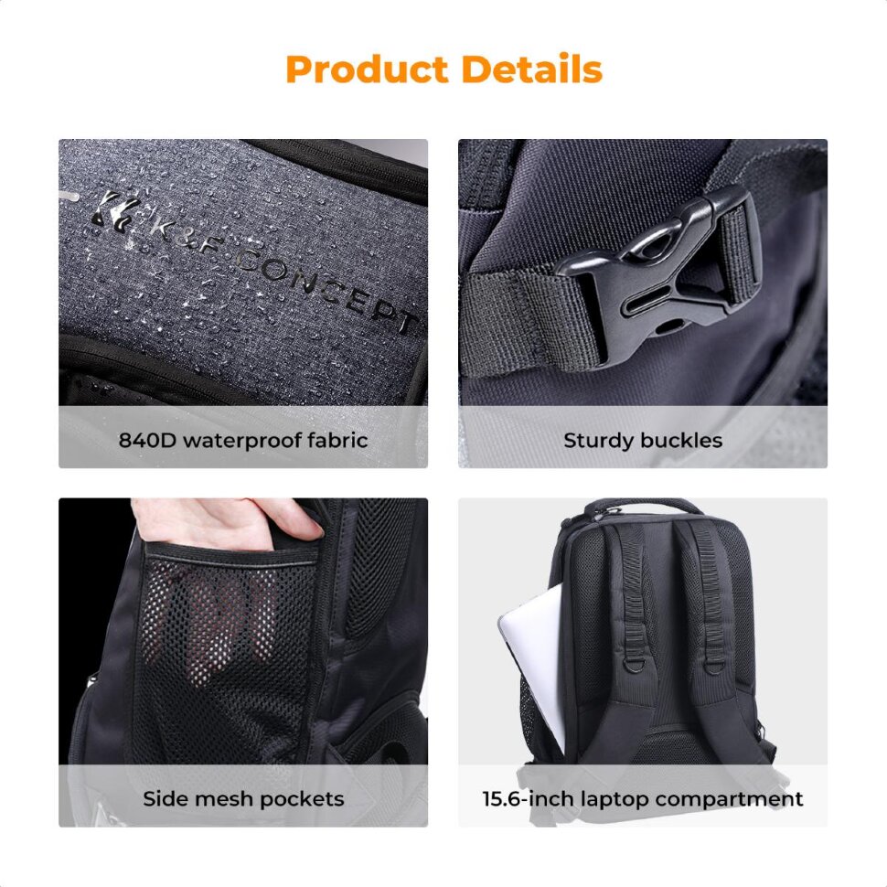 Рюкзак K&F Concept Camera Backpack 25L Рюкзак K&F Concept Camera Backpack 25L
