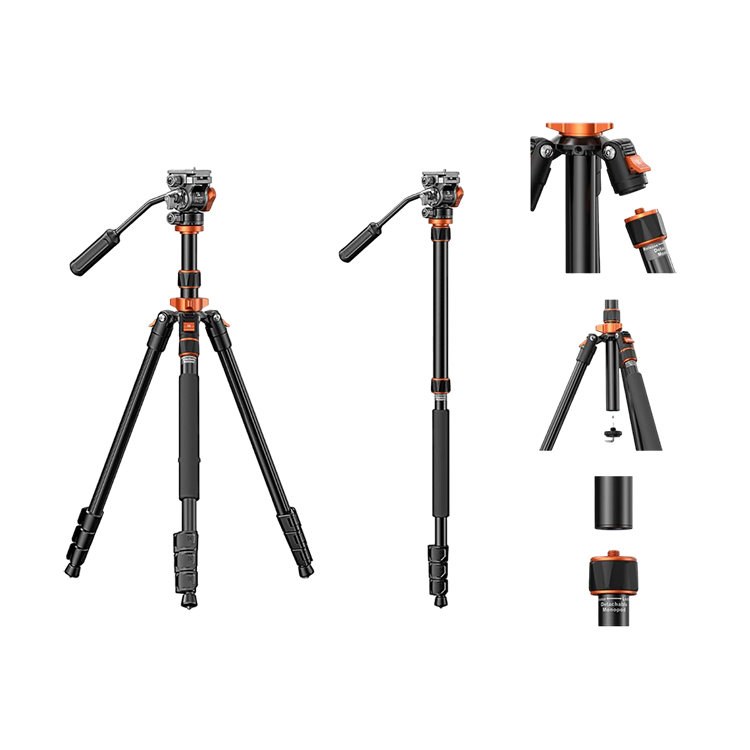 Штатив K&F Concept K234A7 с головой FH-03 Штатив K&F Concept K234A7 с головой FH-03