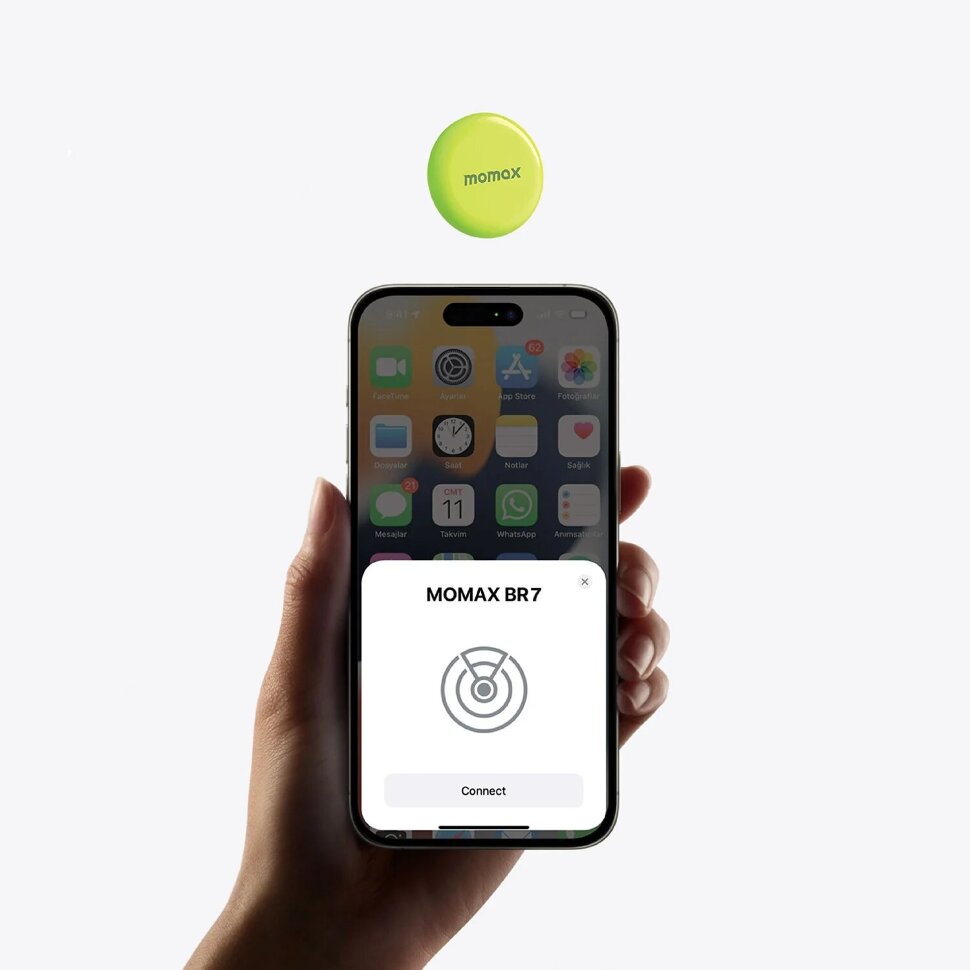 AirTag трекер Momax PINPOP Зелёный AirTag трекер Momax PINPOP Зелёный