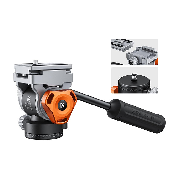 Штатив K&F Concept T254A7 с головой FH-03 Штатив K&F Concept T254A7 с головой FH-03