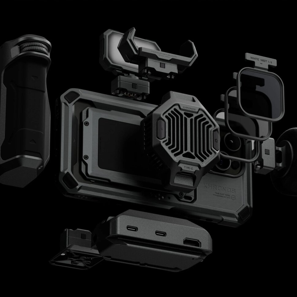 Чехол Tilta Khronos Advanced Kit для iPhone 15 Pro Белый Чехол Tilta Khronos Advanced Kit для iPhone 15 Pro Белый